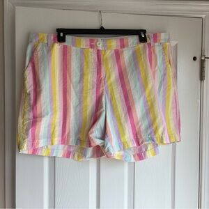 Crown & Ivy Caroline Pastel Stripe Shorts